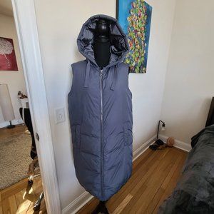 Bernardo Water-Repellent Waterproof Hooded Long Vest